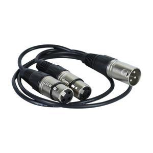 50cm  XLR 1 수커넥터-2 암커넥터 마이크 오디오 케이블 어댑터  Y 분배기