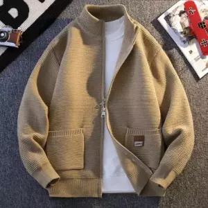 남사친 니트 가을 캐주얼 카디건 차이나 기모 OP3