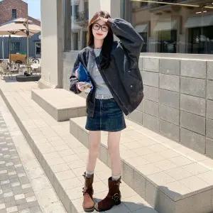 피로달 여친 가을 야구 잠바 점퍼 쇼트 상의 HO3