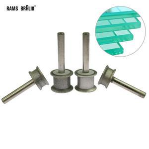 1개 3-12mm 연마 휠 유리 평면 직선 모서리 14인치 샹크 장착 P150 P400