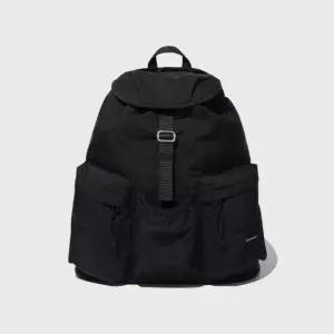 커버낫백팩 CQK CO2606BP11-BK 플랩 데일리 백팩 블랙