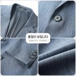 남성 코트 트렌드 봄가을 중년 정장 정장자켓 유행3