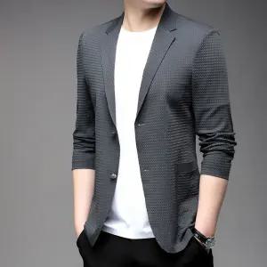 캐주얼 남성용 비즈니스 정장 스타일리시 상의 봄가을 자켓 정장자켓 유행3