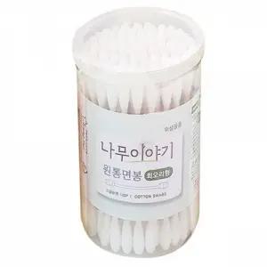(set)나무이야기 원통 면봉 회오리형(100P) 10개