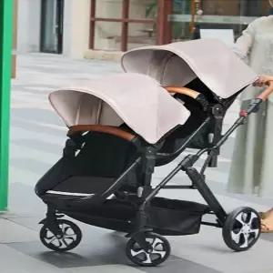 쌍둥이 아기용 대소형 이중 수면 바구니 접이식 푹신한 이동식