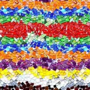 000 다채로운 불규칙 크리스탈 모자이크 타일 22파운드의 작은 DIY 취미 수제 공예 욕실 주방 홈 데코 아트