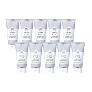 해피바스 폼 화이트클레이 모공 클렌징 폼 150g x10개