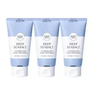 해피바스 폼 퍼펙트 딥 씨솔트 클렌징 폼 150g x3개