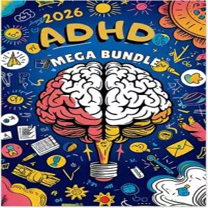 2026 ADHD 플래너 번들 독서 피트니스 자기애 정신 을 포함한 일일 조직자 1명 중 7명 일일/주간/월간 과제