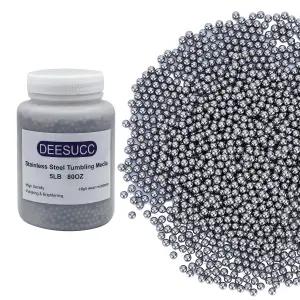 주얼러스 스틸 샷 텀블러 마감용 5LBS 스테인리스 볼콘 텀블링 미디어 (Beads-1/6)