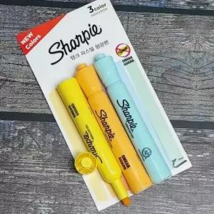 디자인문구 샤피 U.S.A 대용량 액센트 탱크 파스텔 형광펜 Set 3p