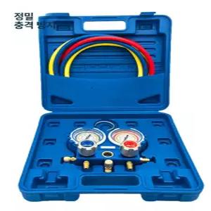 매니폴드게이지 더블 공조냉동 밸류 밸브 어댑터