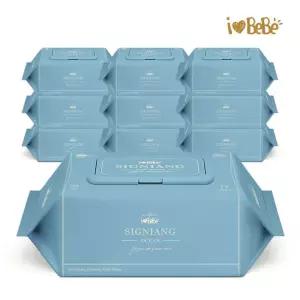 아이러브베베 시그니앙75 오션 77매 10팩 캡형 75g 아기물티슈