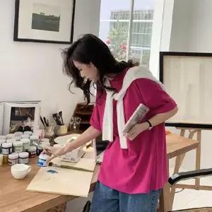 11컬러 티셔츠 기본면티 라운드 루즈핏 박스티 면티 여성티셔츠 여자티 여성반팔 여자반팔