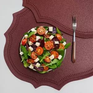 테이블 인테리어 심플식탁매트 빨강 세척 방수테이 식탁깔개 모던테이블매트 테이블깔개