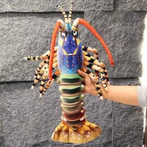 가재 쿠션 인형 맨티스쉬림프 60cm 파란색 바닷가재 모형 인테리어