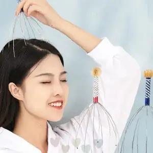 두피 자극 손가락 형태 헤드 마사지 도구 혈액 순환 촉진 긴장 해소 릴렉스 피로
