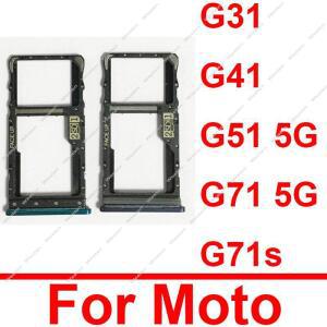 호환 모토로라 모토 G31 G41 G51 G71 5G G71S Sim 카드 리더 소켓 어댑터 교체 부품 용 Sim 카드 트레이 슬롯 홀더