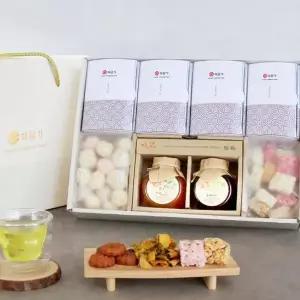 [하프클럽/알티피아]궁중한과 13호 한과 선물세트 유과 명절 설 추석 한라봉차 오미자