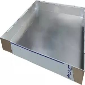 HVAC 및 개 상자용 304 스테인리스 스틸 오일 드립 트레이 - 0.8mm 튼튼한 팬 AC 누수 방지 100x10cm
