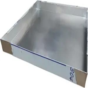HVAC 및 개 상자용 스테인리스 스틸 오일 드립 트레이 304 0.8mm 배수 팬 애완동물 라이너 교체 AC 누수