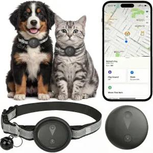 개와 고양이를 위한 GPS 트래커 실시간 위치 추적 기능이 있는 스마트 칼라 월 요금 없음 iOS Find My와