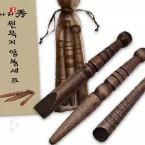 가정용 원목 발바닥 경락 마사지 도구 혈자리 자극 안마 용품 휴대용 케이스 포함