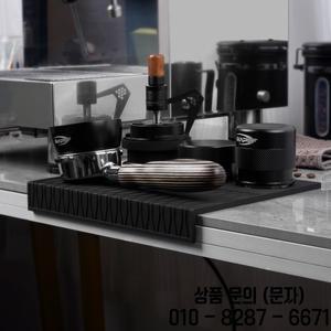 IKAPE 미끄럼 방지 실리콘 에스프레소 탬퍼 매트 홈 오피스 바 커피숍 사용을 위한 액세서리 스테이션 매트