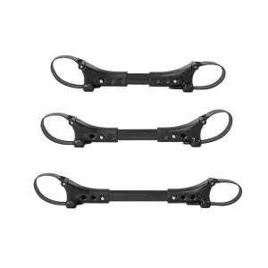 리프트아타파 3pcs 유모차 커넥터 퀵 릴리즈 조절식 푸시체어 유니버설 트윈 나란히 사이드 액세서리 블랙