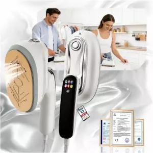 켄비레프 의류용 여행용 스티머 ？ 2026 업그레이드 1! 1300W 파워 160mL 탱크 및 10초 히트업