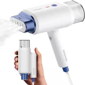 의류용 뉴비일러 스팀기 수평 및 수직 포함된 1200W 여행용 2단계 드라이 다림질 접이식 1.5파운드 가볍게