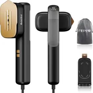 의류용 FEPO 여행용 찜기 110-240V 듀얼 전압 휴대용 및 언 2 in 1 빠른 가열 1100W 강력 가정용 글로벌