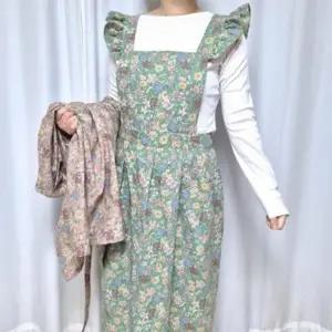 린넨 공방 꽃집 플라워 프릴 원피스형 앞치마