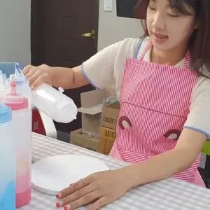 ( )유치원 포켓형 어린이집 유치원교사 귀여운 앞치마 핑크