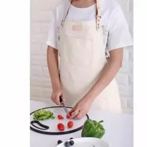 ( )바리스타 데님 앞치마 아이보리 미술용앞치마 캔버스앞치마 주방앞치마