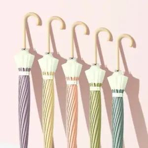 파스텔 콤비 16K 자동 장우산 플랜비원 장우산 대형우산