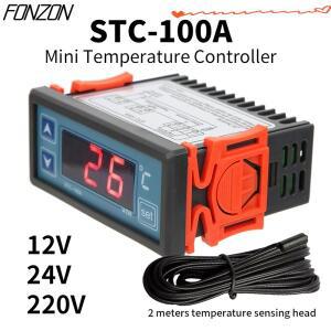STC-100A 온도 컨트롤러 디지털 조절기 습도계 열 냉장고 냉각 2M NTC 센서 AC 220V -50 ℃ ~99