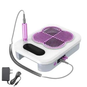 전기 네일 드릴 파일과 UV LED 램프가 포함된 3-in-1 집진기 진공 청소기 - 아크릴 테크 홈/살롱