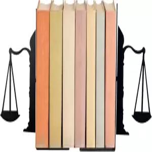 DENI MORS 메탈 북엔드 저스티스 스케일 디자인 사무실 법률 도서관 법학도 또는 책상 장식을 위한 헤비