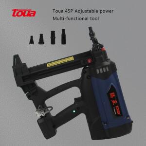 Toua 45p 무선 가스 콘크리트 네일건 - 건설 및 주택 개조용 휴대용 공압 도구
