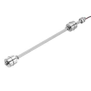 메카닉시 스테인리스 스틸 플로트 스위치, 300mm 액체 탱크 110V 스레드 막대 1개 컨트롤러 수위 펌프/경보기 M10 0.5A 수직 DC 이중 센서