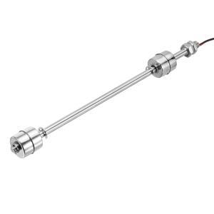 메카닉시 스테인리스 스틸 플로트 스위치, 250mm 탱크 이중 M10 110V 1개 센서 수위 액체 수직 0.5A DC 컨트롤러 스레드 펌프/경보기 막대