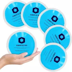 ICEWRAPS 재사용 가능한 부상용 원형 얼음 팩 뜨겁고 차가운 젤 테라피 및 을 위한 부드럽고 유연한 압박