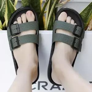 남성 더블 스트랩 베이직 슬리퍼 1P 여름 집앞 마실용 발편한 패션...
