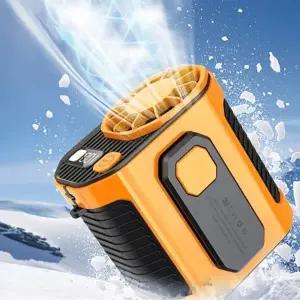 허리 선풍기 목걸이 휴대용 손선풍기 터보 대용량 3600mAh 배터리 LED 디스플레이