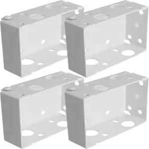 왜 HKJ 4PCS 블라인드 헤드레일 브래킷 2x2.5인치 롤러 셔터 피팅 커튼 박스 마운팅 코드 하이 프로파일