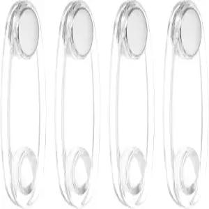 uxcell 4Pc 블라인드 코드 무게 90mm 커튼 손잡이 플라스틱 풀 스트링 펜던트 창문 셔터 수직 롤러