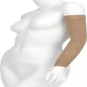 Juzo Soft 2001 실리콘 탑 밴드가 있는 압축 암슬리브 20-30mmHg Max Long 1 (I) 베이지
