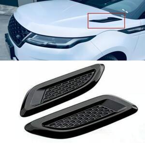 본넷덕트 2PCS ABS 차량용 EVOQUE 로버 공기 특종 후드 스티커 커버 흡입구 20112018 통풍구 레인지 보닛 입구