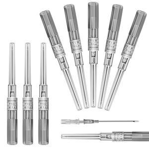 카테터 피어싱 - Autdor 10Pcs IV 16게이지 이어 코 피어싱용 스테인리스 스틸 할로우 입술 혀 배 연골 키트